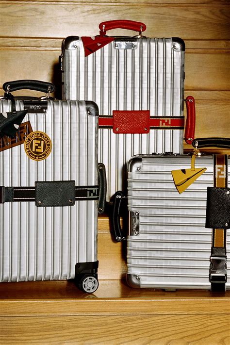 rimowa x fendi carry on suitcase red new in hand|High.